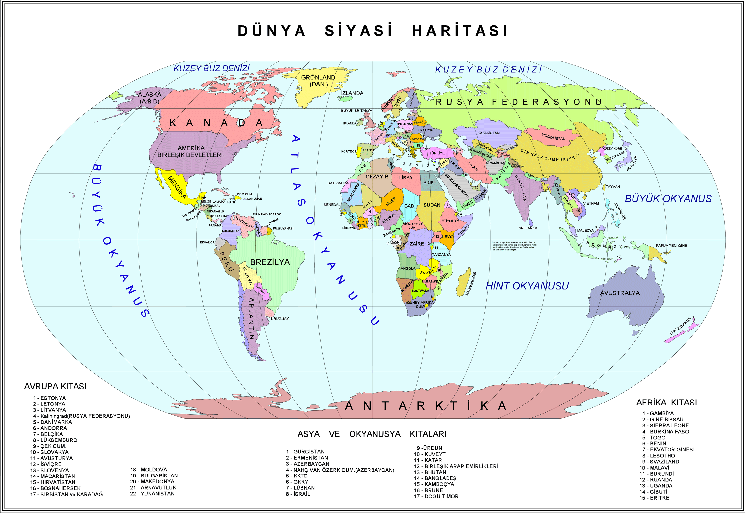 Turkish States Map